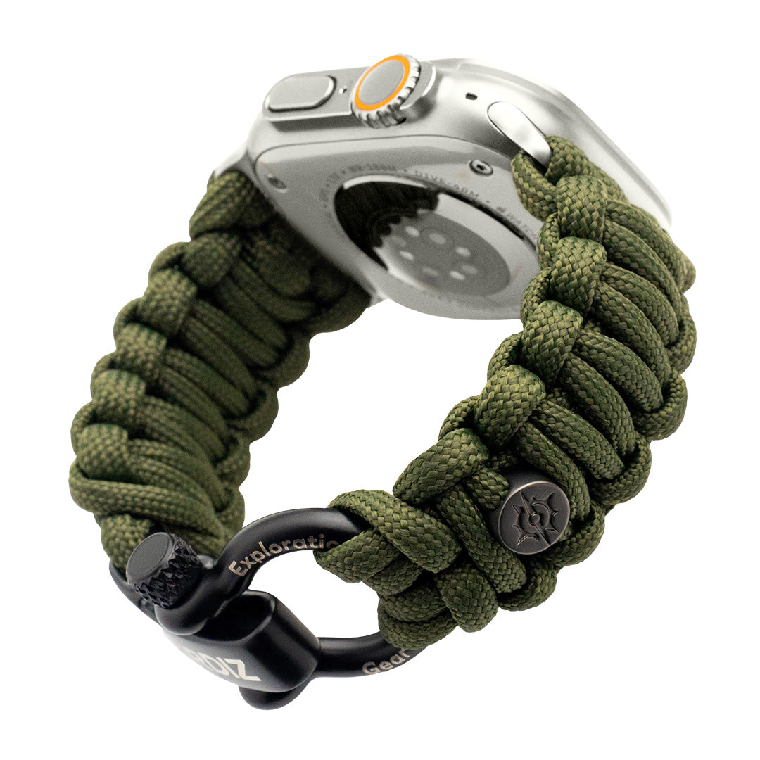KORDIZ Survivor Apple Watch L Ultra 49mm : KORDIZ Survivor - Paracord Apple Watch Band Compatible