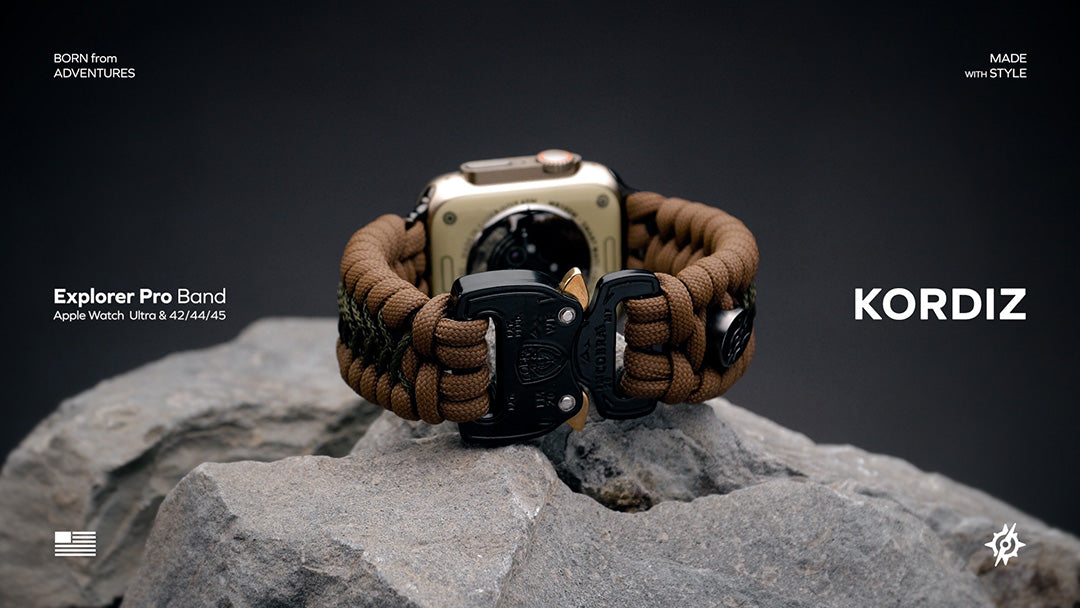 Handcrafted Paracord Apple Watch Band | COBRA™ Buckle