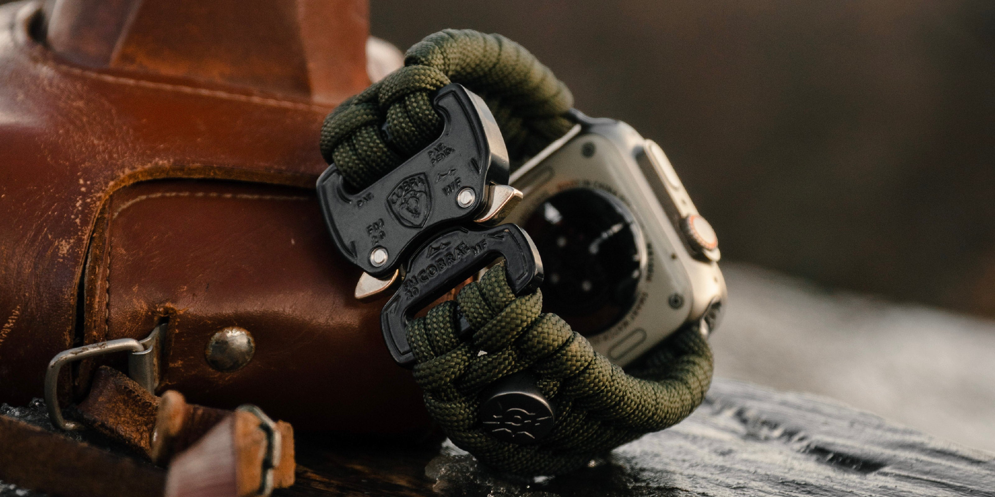 Handcrafted Paracord Apple Watch Band | COBRA™ Buckle